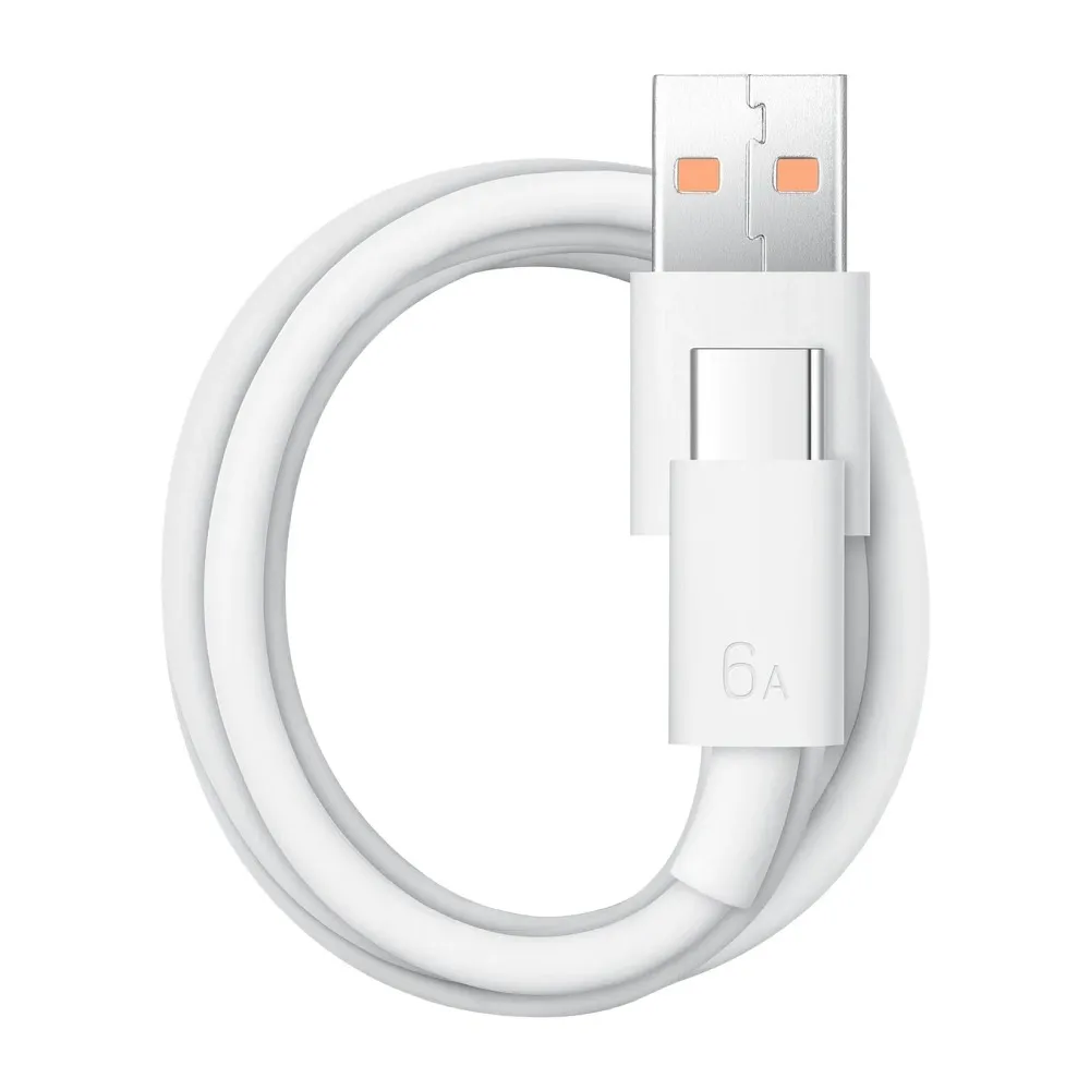 Kabel USB Oryginalny HUAWEI SuperCharge 6A Typ-C biay Xiaomi Mi 11 Lite / 2
