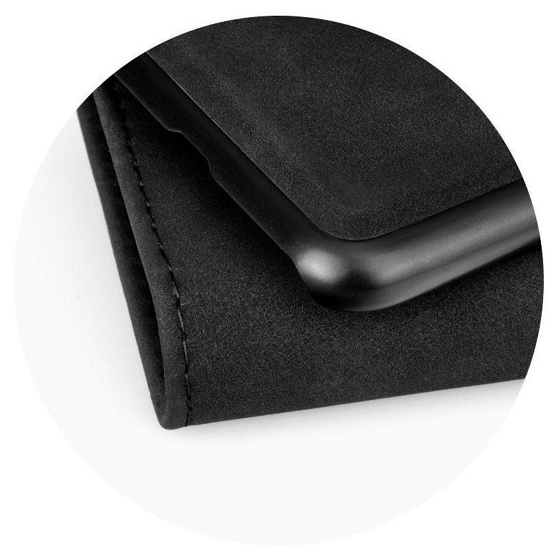 Pokrowiec etui ochronne z portfelem Leader czarne Xiaomi Redmi Note 4X / 3