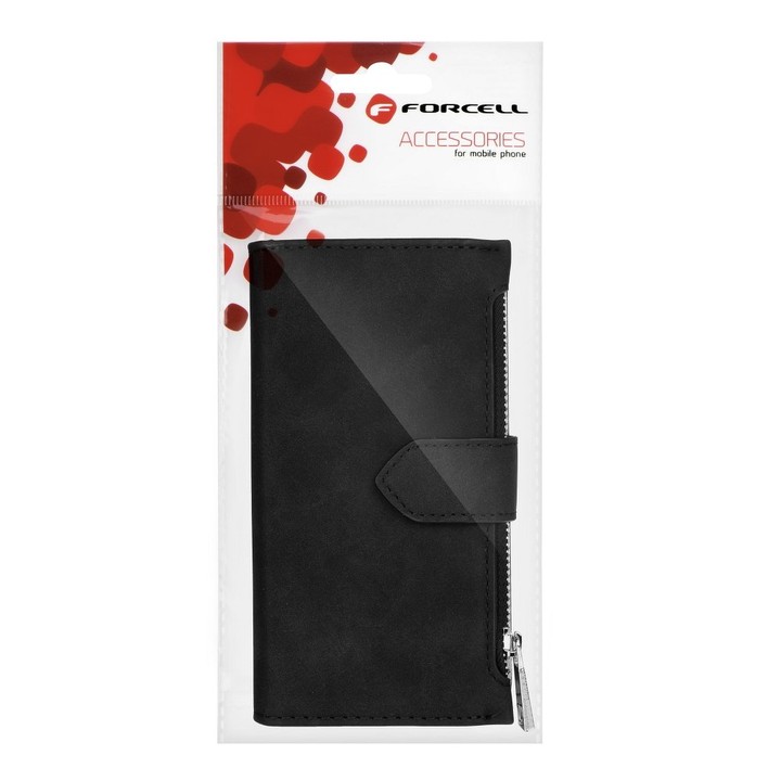 Pokrowiec etui ochronne z portfelem Leader czarne Xiaomi Redmi Note 4X / 4