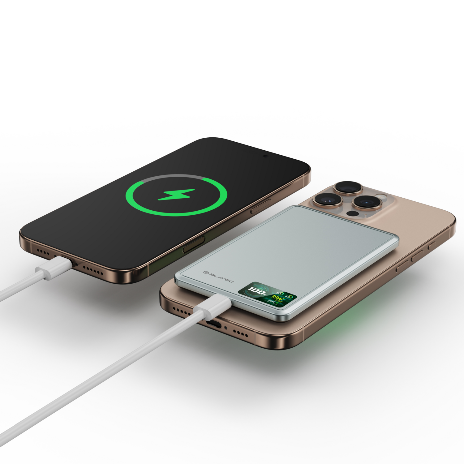 Power bank Blavec BJ-03 10000mAh USB-C Magsafe indukcyjny szary aluminium ALCATEL 1 2021 / 7
