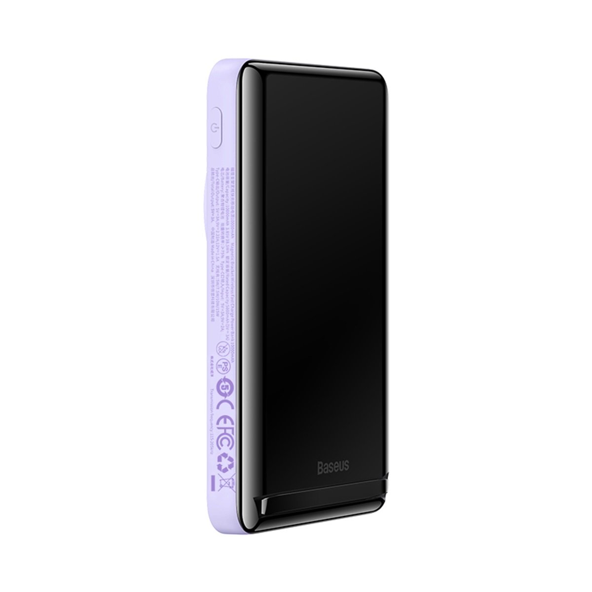 Power bank Baseus Magnetic Bracket 10000mAh Magsafe z kablem Typ-C fioletowy myPhone Q-Smart Plus / 2