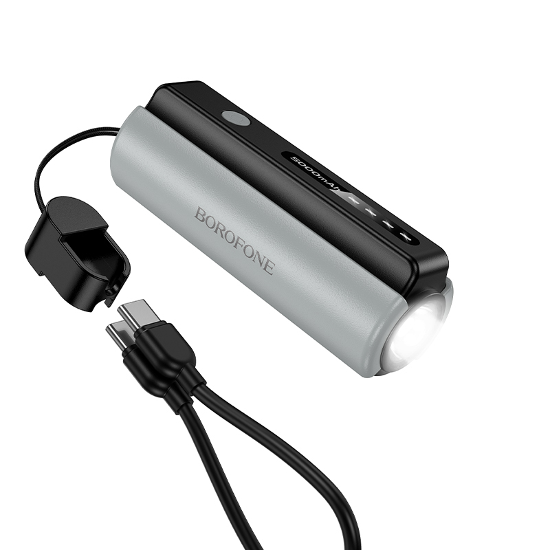 Power bank Borofone BJ87 Star 5000mAh Typ C z latarką czarny SAMSUNG Galaxy S23 Ultra / 4 Power bank Borofone BJ87 Star 5000mAh Typ C z latarką czarny SAMSUNG Galaxy S23 Ultra / 4