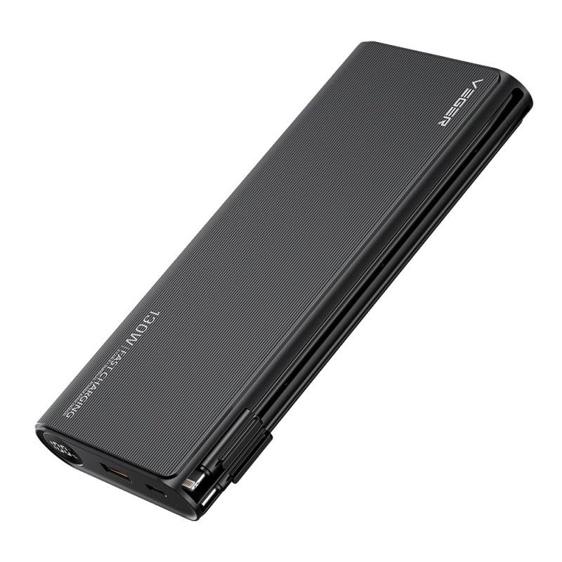 Power bank Veger TCE130 130W 25000mAh z kablami Typ-C Lightning czarny Microsoft Lumia 435 / 2 Power bank Veger TCE130 130W 25000mAh z kablami Typ-C Lightning czarny Microsoft Lumia 435 / 2