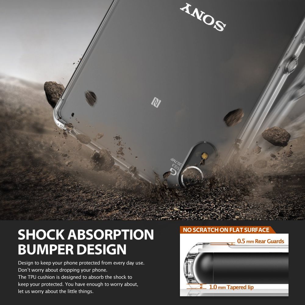 Pokrowiec etui Ringke Fusion transparent SONY Xperia Z4 / 3