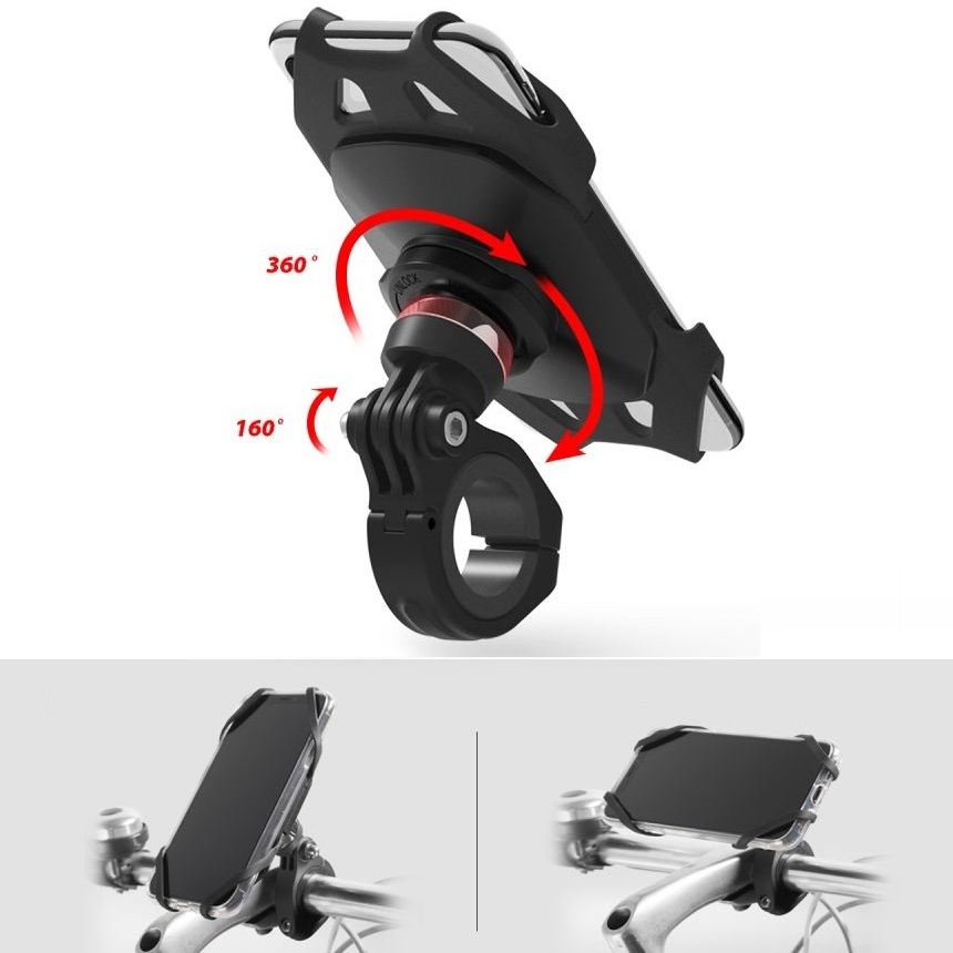 Uchwyt rowerowy uniwersalny do kierownicy Ringke Spider Bike Mount czarny MOTOROLA Moto X Play / 6
