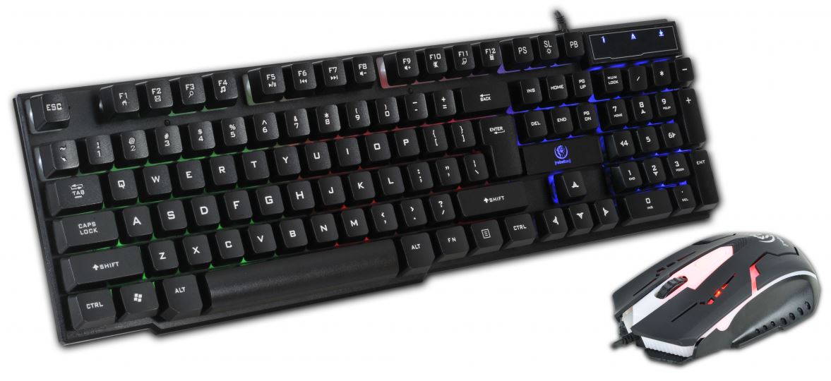 Dla gracza Rebeltec zestaw przewodowy klawiatura LED + mysz Oppressor / 3