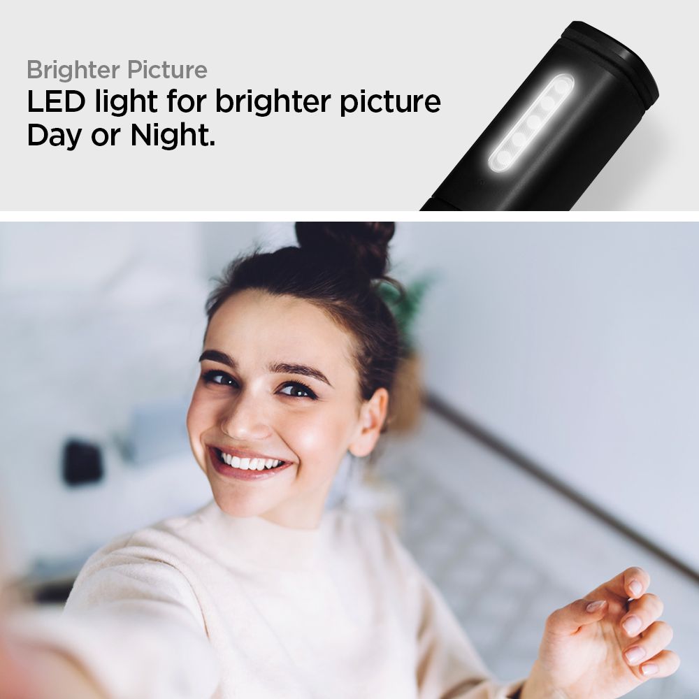 Statyw wysignik selfie SPIGEN S550W LED czarny Lenovo K5 / 6