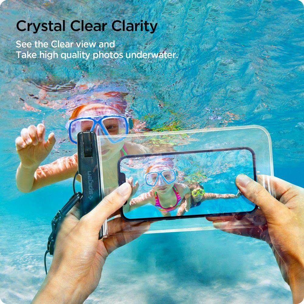 Pokrowiec etui wodoodporne Spigen A601 2-pack przeroczyste SAMSUNG Galaxy Note 2 / 6
