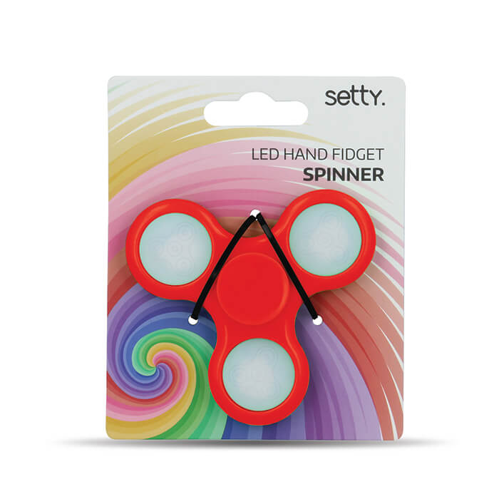 Spinner wieccy LED czerwony / 3