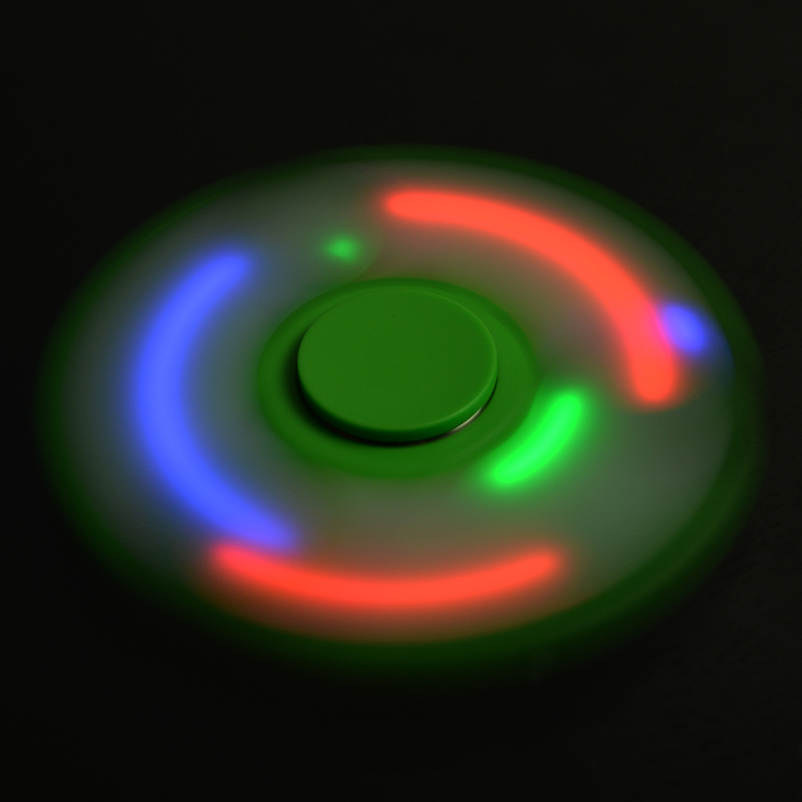 Spinner wieccy LED zielony / 5
