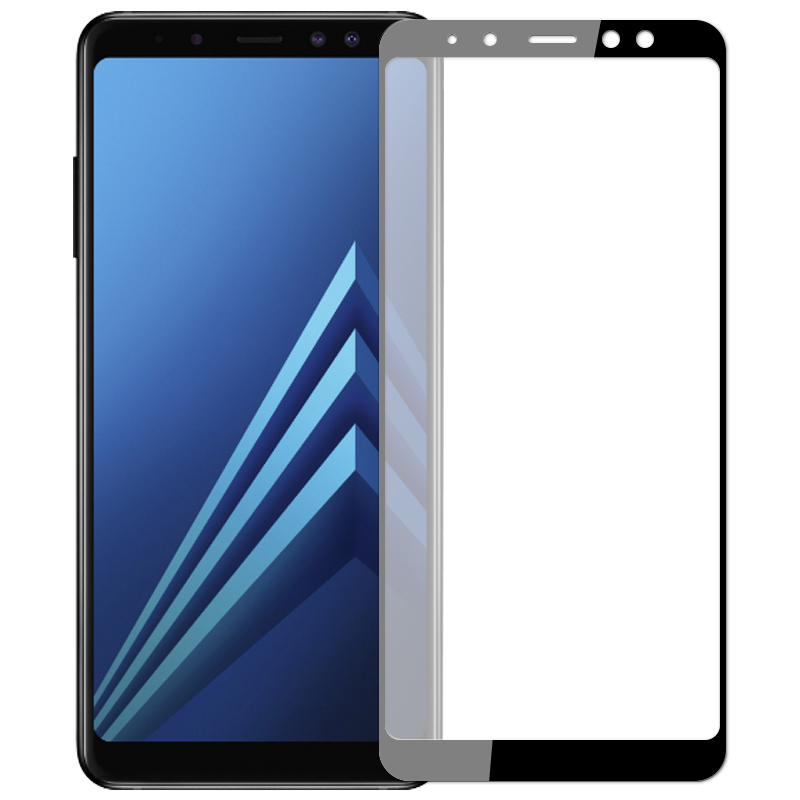 Szko hartowane 5D na cay ekran czarne SAMSUNG Galaxy A8 2018