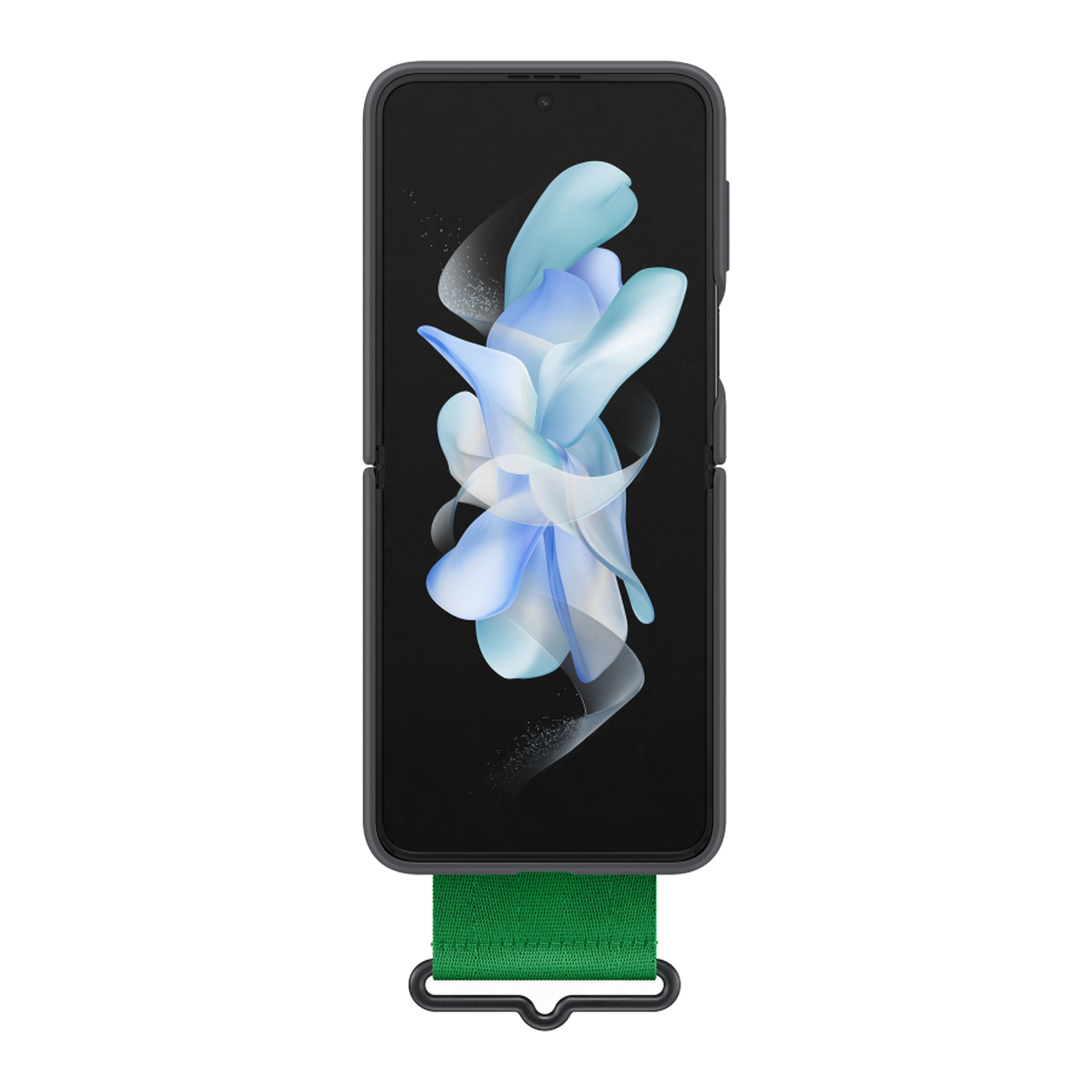 Pokrowiec etui oryginalne Strap Silicone Cover czarne SAMSUNG Galaxy Z Flip 4 / 3