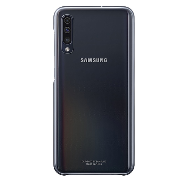 Pokrowiec etui oryginalne Gradiation Cover czarne SAMSUNG Galaxy A50
