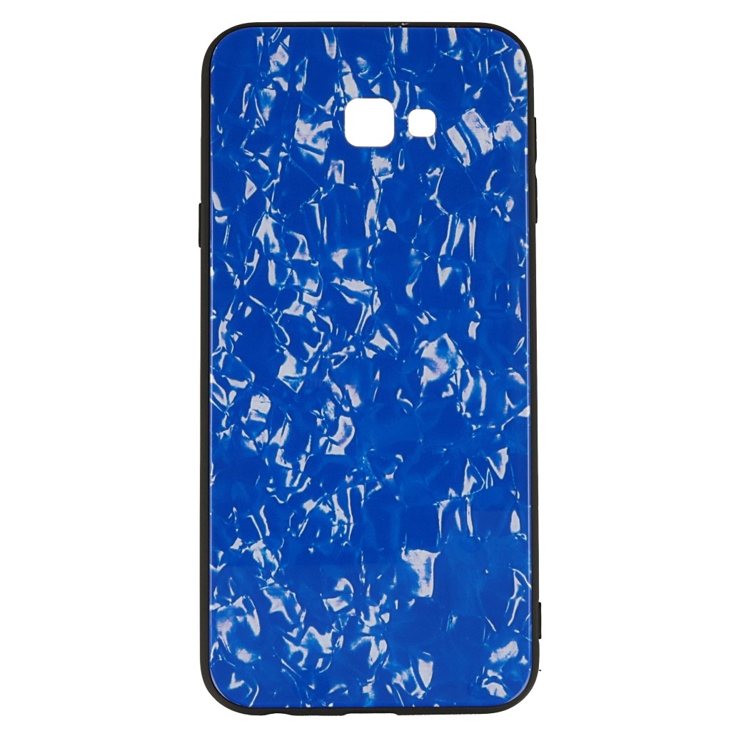 Pokrowiec etui Marble Glass niebieskie SAMSUNG Galaxy J4+ / 3