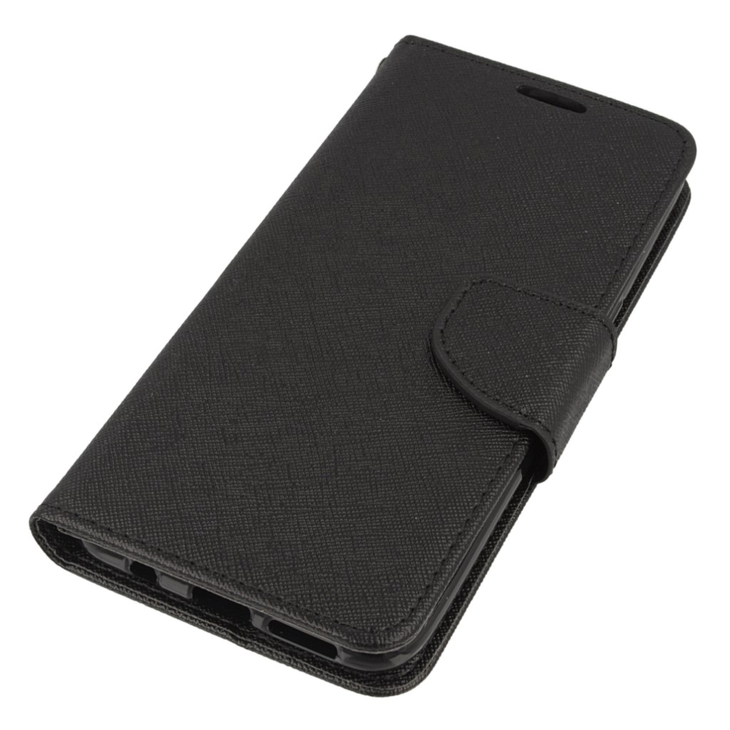 Pokrowiec etui z klapk na magnes Fancy Case czarne SAMSUNG Galaxy S8+ / 2