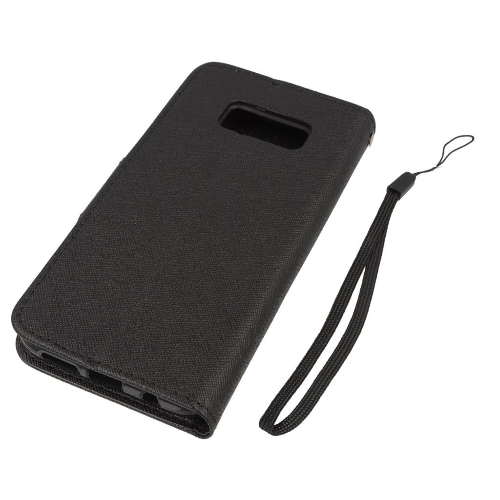 Pokrowiec etui z klapk na magnes Fancy Case czarne SAMSUNG Galaxy S8+ / 3