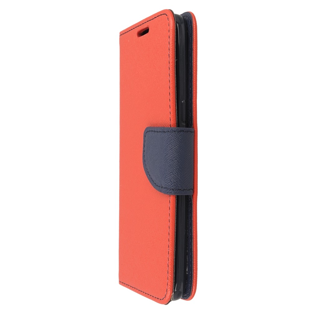 Pokrowiec etui z klapk na magnes Fancy Case czerwono-granatowe SAMSUNG Galaxy S8+ / 5