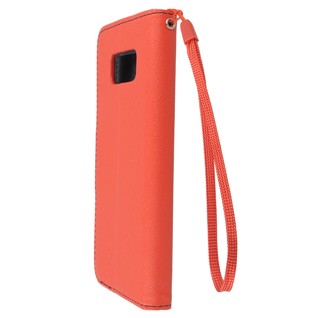 Pokrowiec etui z klapk na magnes Fancy Case czerwono-granatowe SAMSUNG Galaxy S8+ / 6