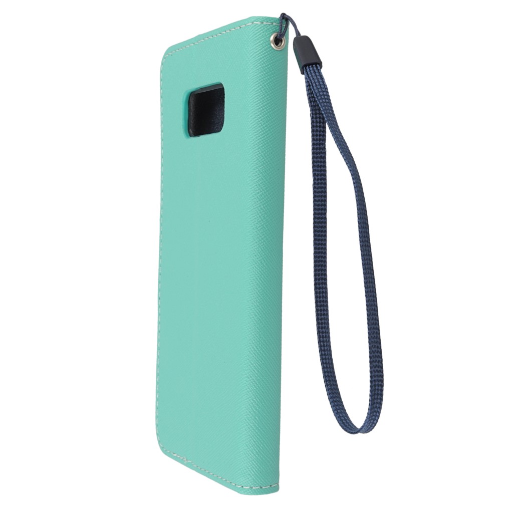 Pokrowiec etui z klapk na magnes Fancy Case mitowo-granatowe SAMSUNG Galaxy S8+ / 6
