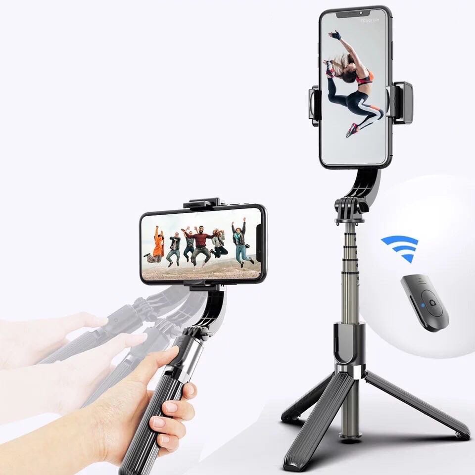Statyw wysignik selfie Gimbal Teleskopowy jednoosiowy czarny OnePlus 10 Pro / 9