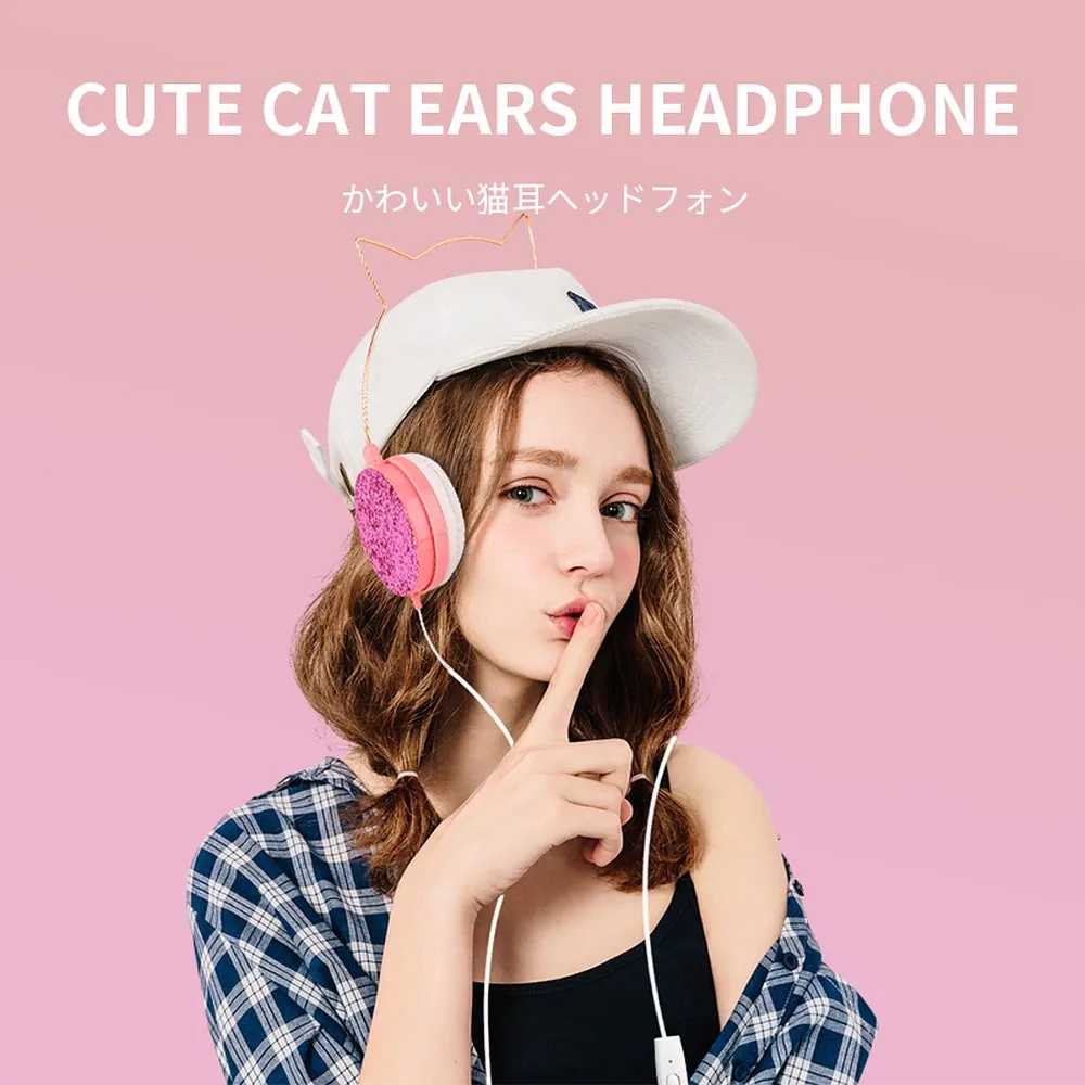 Suchawki nauszne przewodowe CAT EAR YLFS-22 zote LG Nexus 5X / 2
