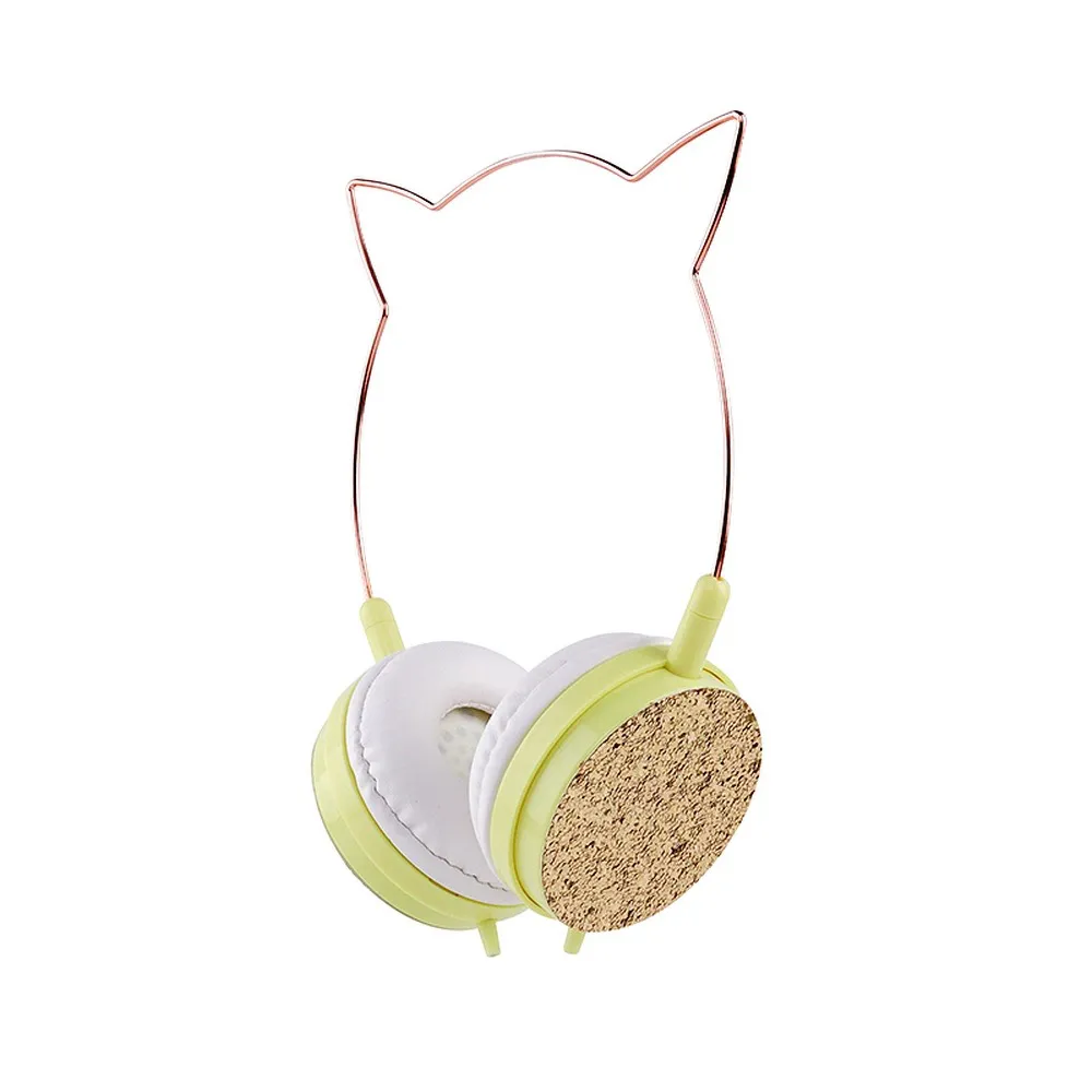 Suchawki nauszne przewodowe CAT EAR YLFS-22 zote Oppo R17 Neo