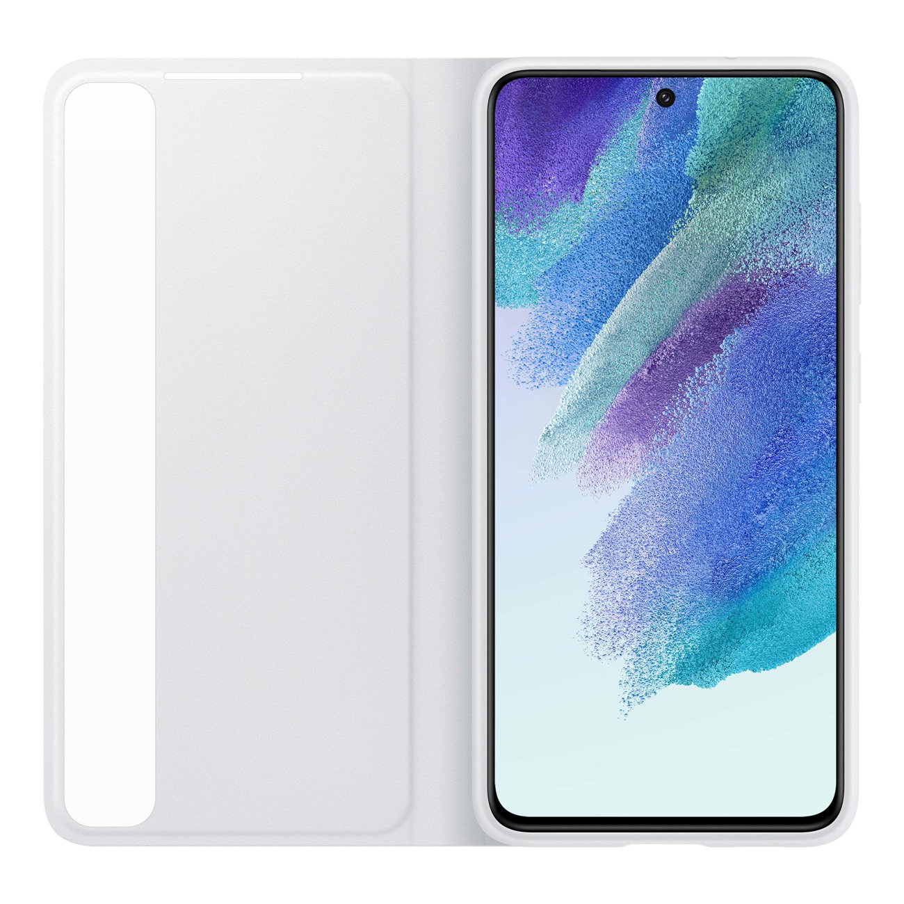 Pokrowiec etui oryginalne Clear View Cover bia�e SAMSUNG Galaxy S21 FE / 3