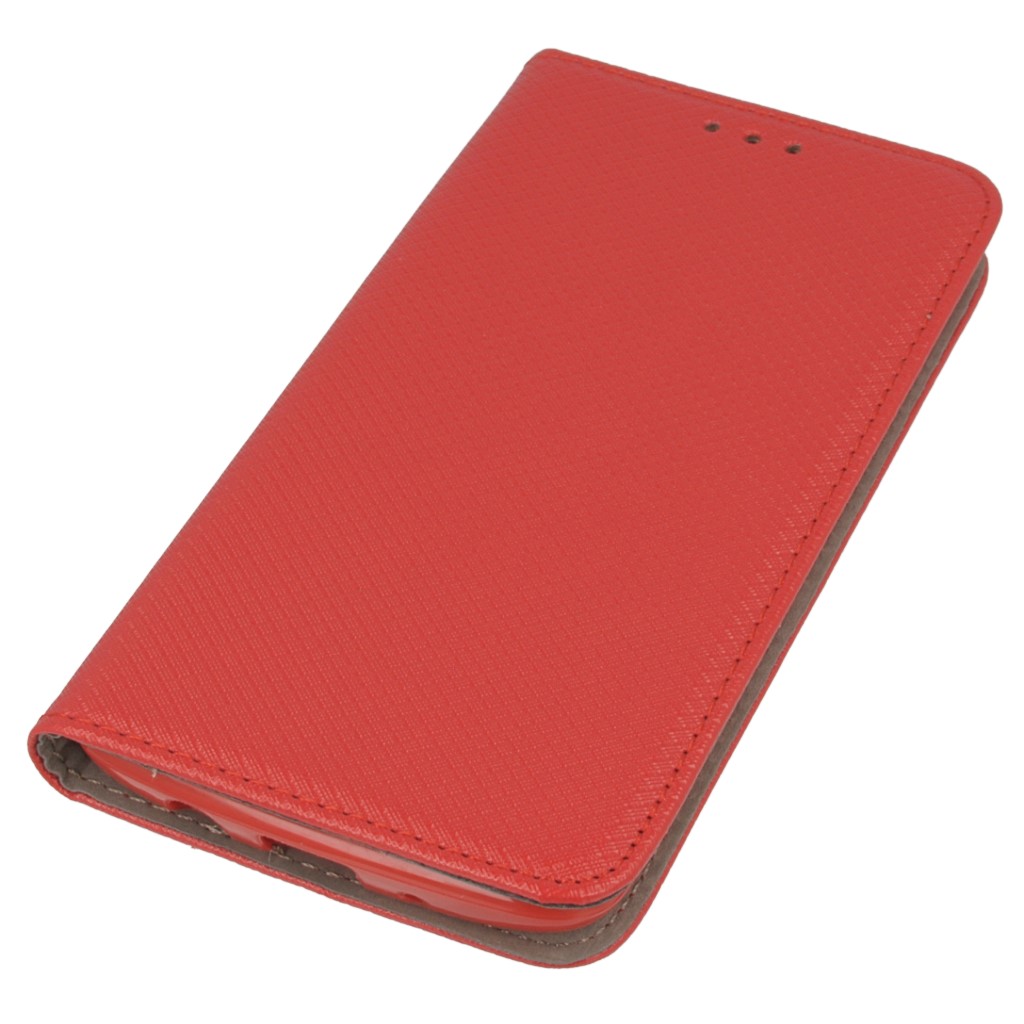 Pokrowiec etui z klapk Magnet Book czerwone ZTE Axon 7 mini
