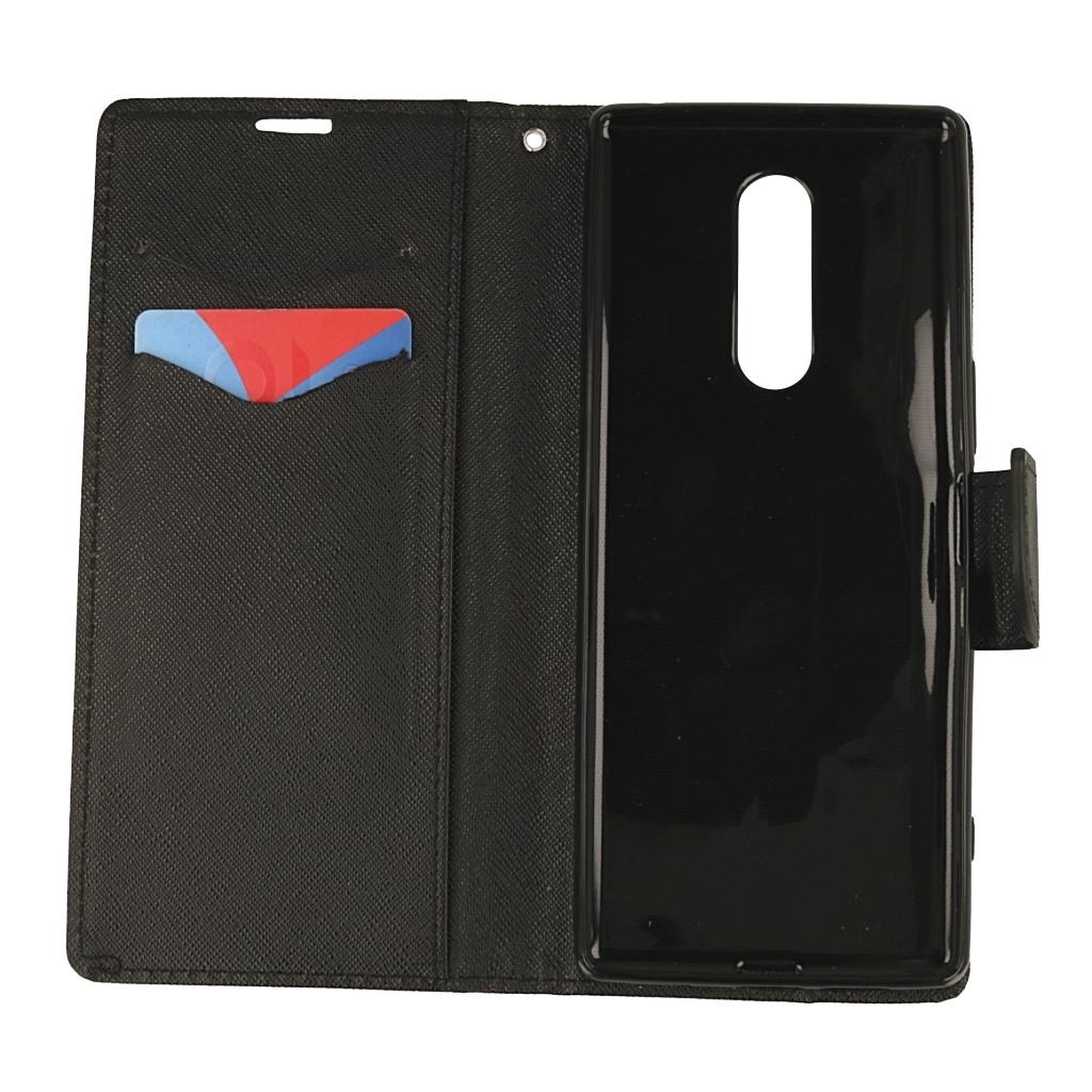 Pokrowiec etui z klapk� na magnes Fancy Case czarne SONY Xperia 1 / 3
