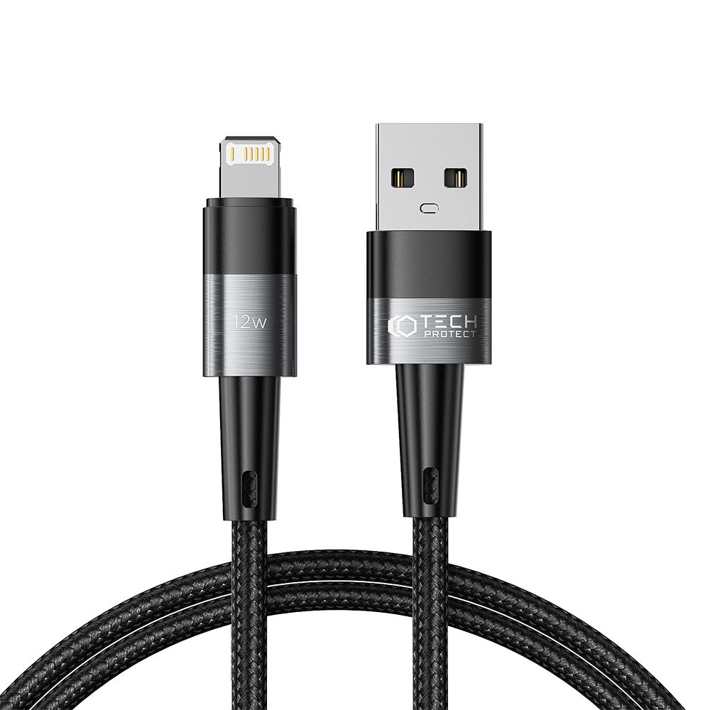 Kabel USB Tech-Protect Ultraboost Lightning 2.4A 1m szary