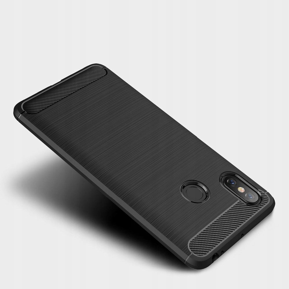 Pokrowiec etui TECH-PROTECT TPU CARBON czarne Xiaomi Mi Max 3 / 2