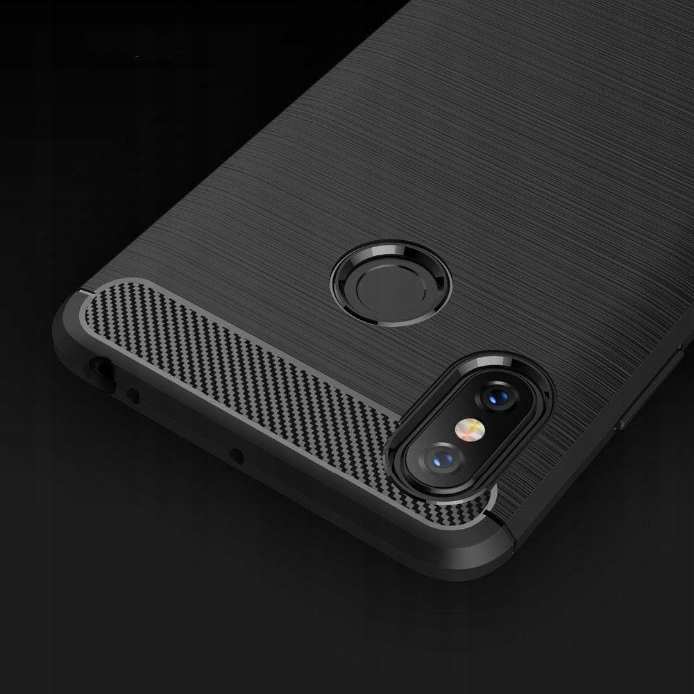 Pokrowiec etui TECH-PROTECT TPU CARBON czarne Xiaomi Mi Max 3 / 3