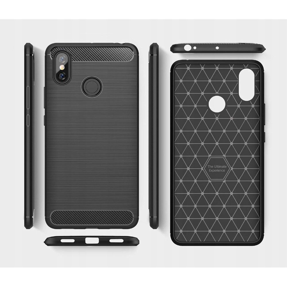 Pokrowiec etui TECH-PROTECT TPU CARBON czarne Xiaomi Mi Max 3 / 4