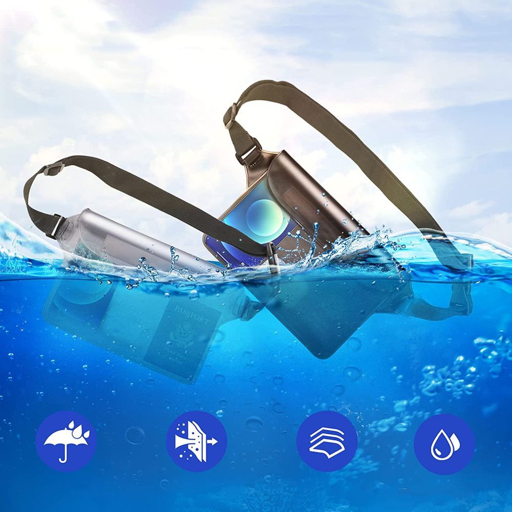 Pokrowiec Etui wodoodporne Tech-Protect na pas przeroczyste myPhone Hammer Blade 3 / 5