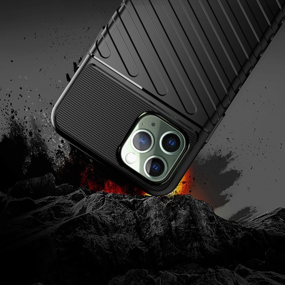 Pokrowiec etui pancerne Thunder czarne APPLE iPhone 11 Pro Max / 5