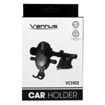 Uchwyt samochodowy Vennus VCH02 na szyb czarny ASUS Zenfone 3 Zoom / 2