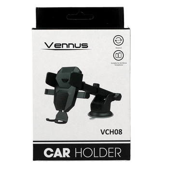 Uchwyt samochodowy Vennus VCH08 na szyb czarny SAMSUNG Galaxy M55 5G / 2
