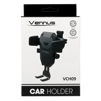 Uchwyt samochodowy Vennus VCH09 na kratk czarny Vivo Y16 / 2