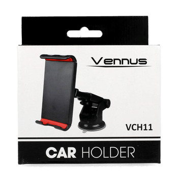 Uchwyt samochodowy Vennus VCH11 na szyb czarny MOTOROLA Moto E7i Power / 2