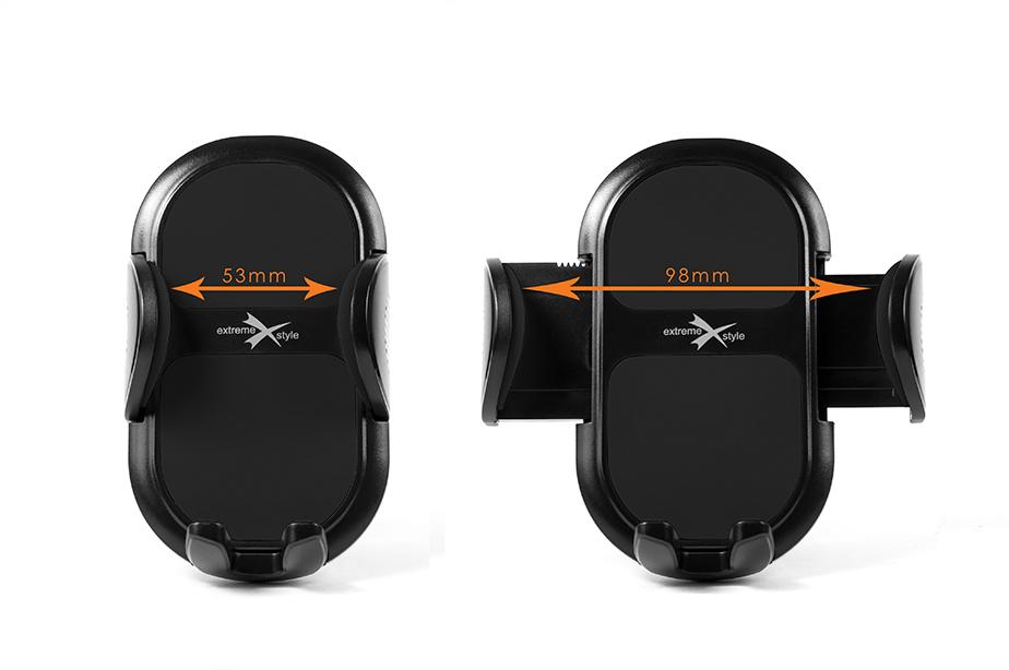 Uchwyt samochodowy do kratki eXtreme O-11 czarny MOTOROLA Moto E32s / 4