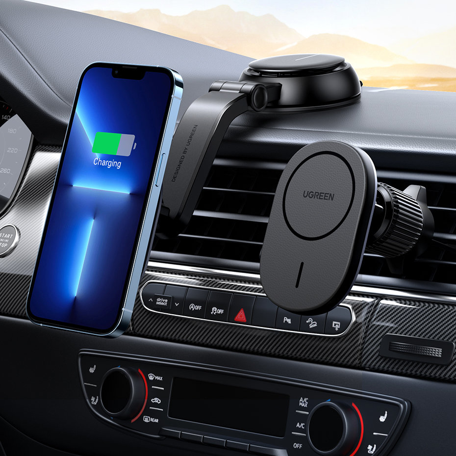 Uchwyt samochodowy Ugreen indukcyjny MagSafe CD345 na kokpit, szyb lub kratk wentylacyjn czarny Xiaomi Redmi 9 / 2