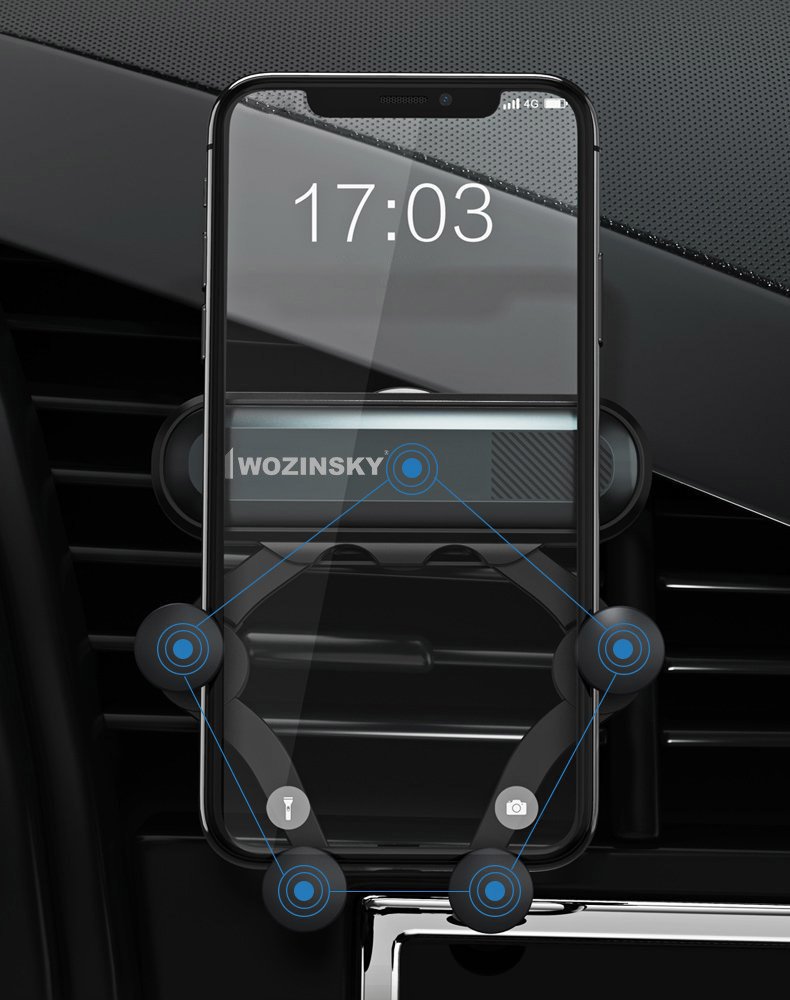 Uchwyt samochodowy Wozinsky WCH-05 Gravity Car Mount czarny APPLE iPhone 6 Plus / 11