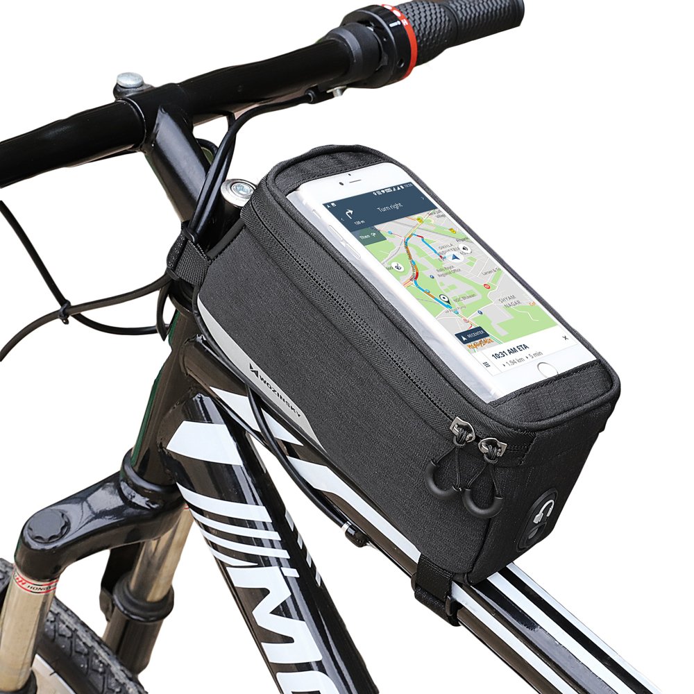 Uchwyt rowerowy Torba na ram Wozinsky WBB6BK 6,5 cala czarna Xiaomi Redmi Note 12 Pro+