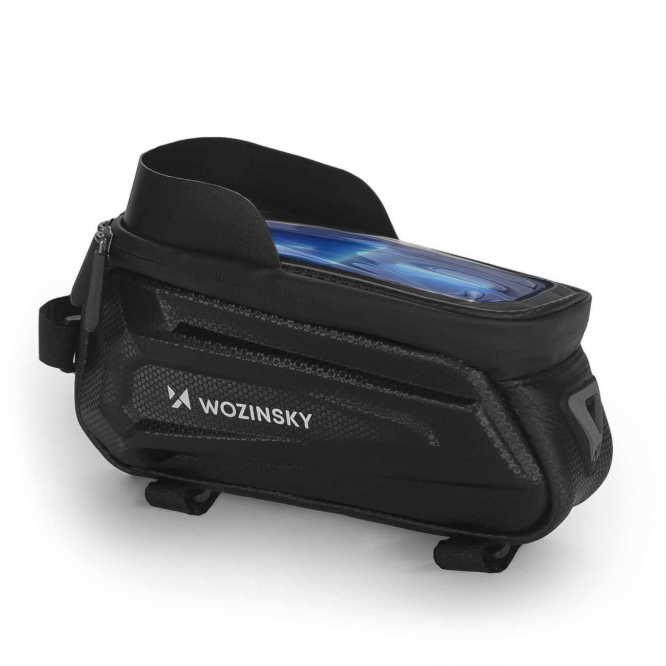 Uchwyt rowerowy Wozinsky wodoodporna torba rowerowa na ram 1,7l WBB28BK czarna Xiaomi Redmi 6 / 2