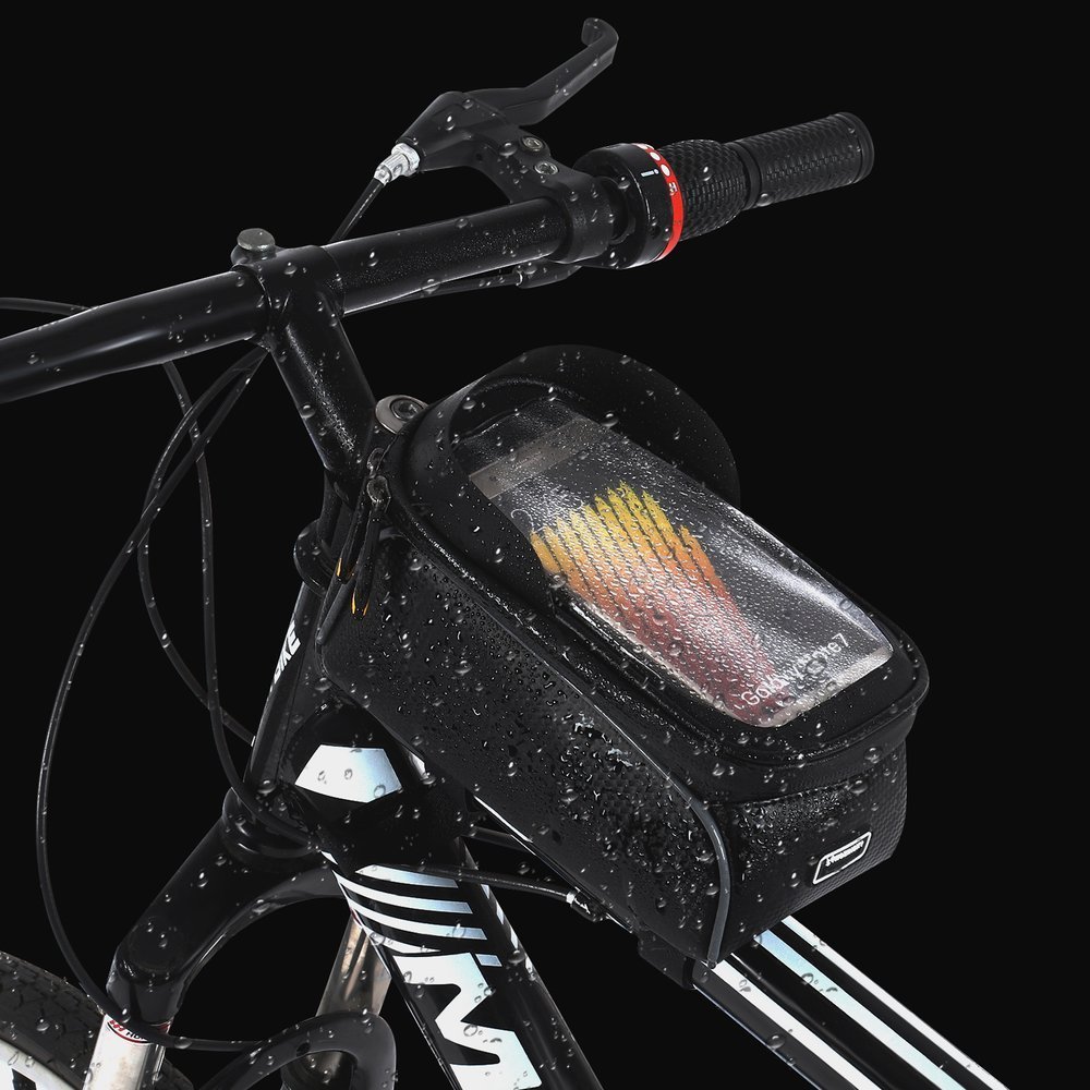 Uchwyt rowerowy Wozinsky Torba rowerowa na ram 2L WBB17BK czarny HTC Desire 12 / 9