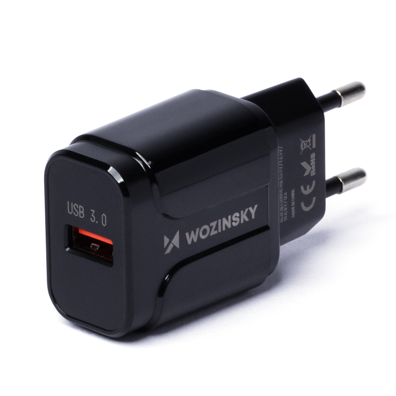 adowarka sieciowa Wozinsky 1xUSB 3.0 WWC-B02 czarna MOTOROLA Moto G34 5G