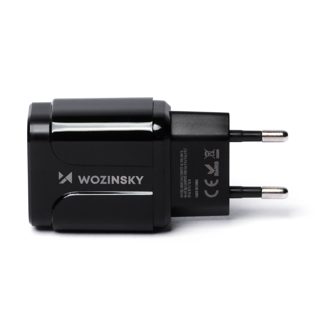 adowarka sieciowa Wozinsky 1xUSB 3.0 WWC-B02 czarna MOTOROLA Moto G54 5G / 2