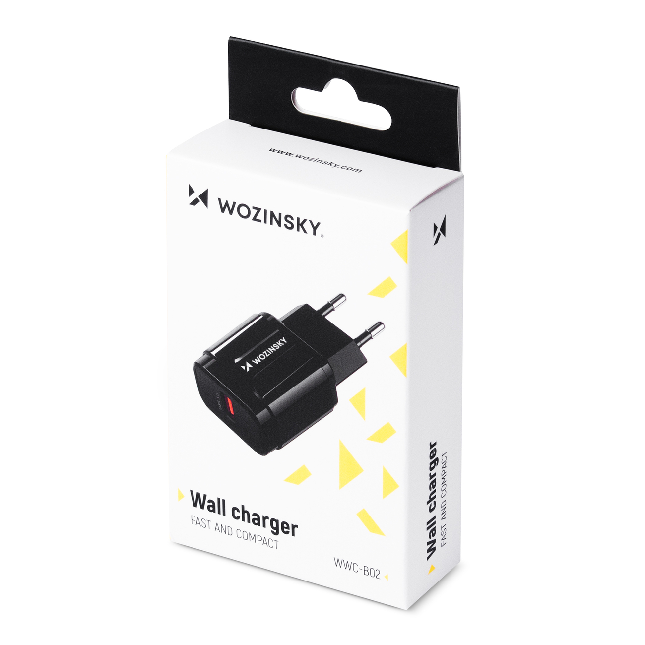 adowarka sieciowa Wozinsky 1xUSB 3.0 WWC-B02 czarna MOTOROLA Moto G54 5G / 5