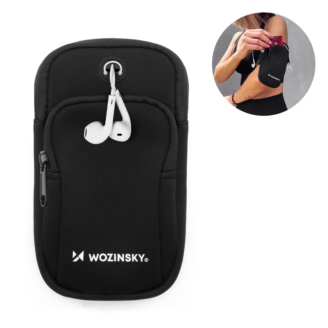 Pokrowiec Wozinsky opaska do biegania WABGR1 czarna T-Mobile T Phone Pro 5G