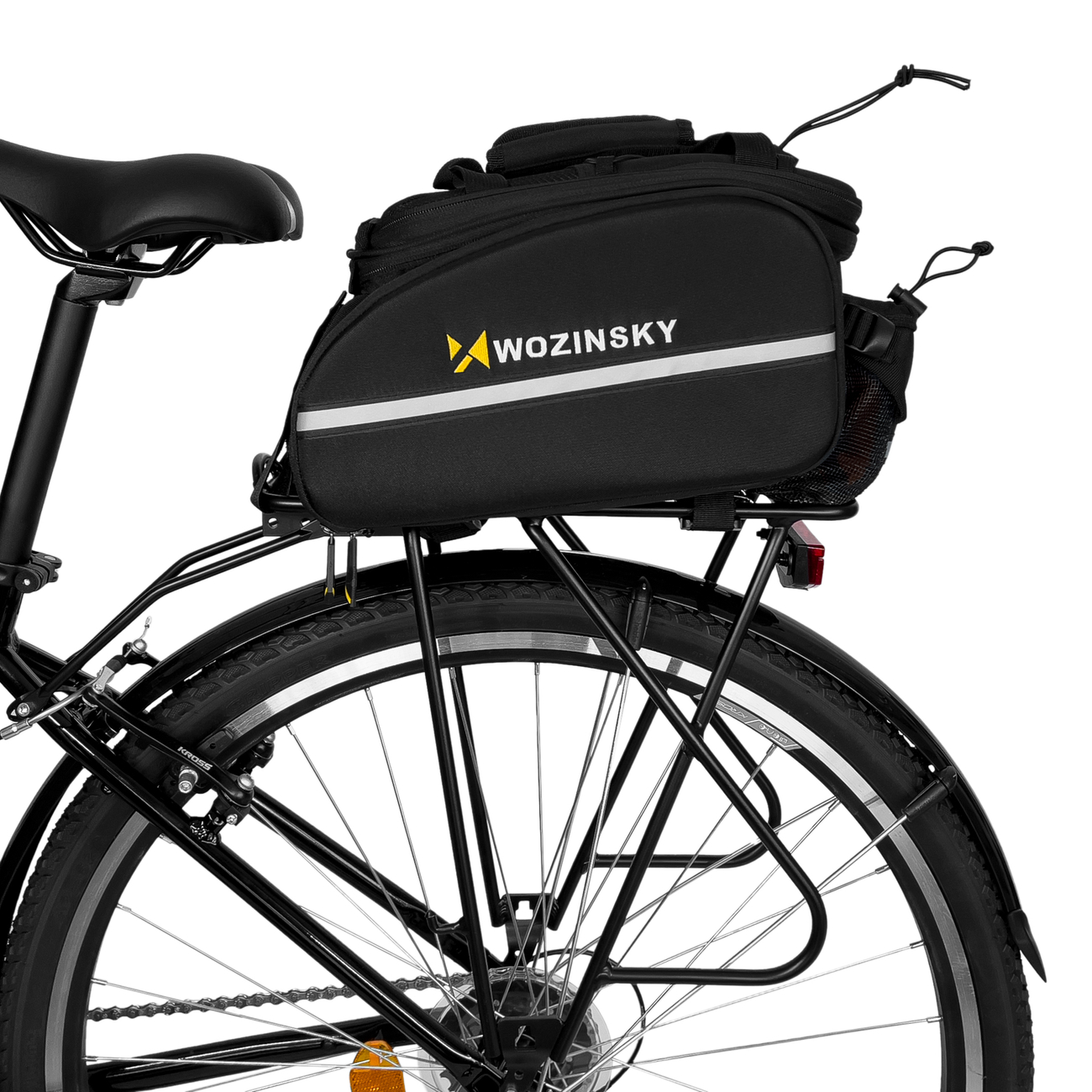 Uchwyt rowerowy Wozinsky torba rowerowa na baganik 35L WBB19BK czarny SAMSUNG Galaxy A54 / 5